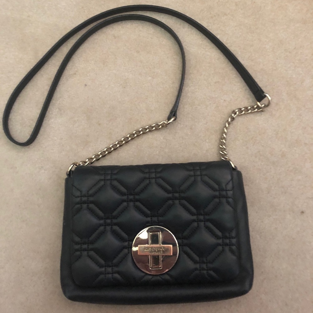 Kate Spade black leather crossbody